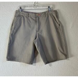 Tony Hawk shorts Men Size 34 khaki cotton flat front